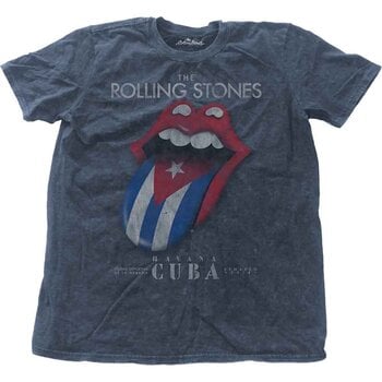 T-Shirt The Rolling Stones Havana Cuba (Wash Collection) Denim Blue L T-Shirt - 1