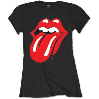 Košulja The Rolling Stones Classic Tongue Black XS Ženske Košulja - 1
