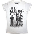 The Rolling Stones Est. 1962 Group Photo White M De mujer Camiseta de manga corta