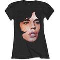 The Rolling Stones Mick Portrait Black M Ladies T-Shirt