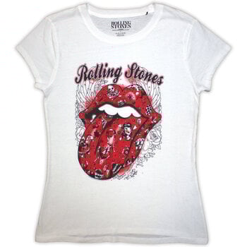 T-Shirt The Rolling Stones Tattoo Flash White M Ladies T-Shirt - 1