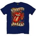 The Rolling Stones Tongue & Stars Navy Blue XL T-särk