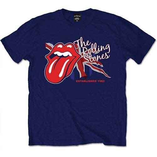 Camiseta de manga corta The Rolling Stones Lick the Flag Navy Blue XL Camiseta de manga corta