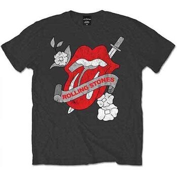 T-Shirt The Rolling Stones Vintage Tattoo Charcoal Grey M T-Shirt - 1