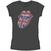 T-Shirt The Rolling Stones Classic UK Tongue (Embellished) Charcoal Grey L Ladies T-Shirt