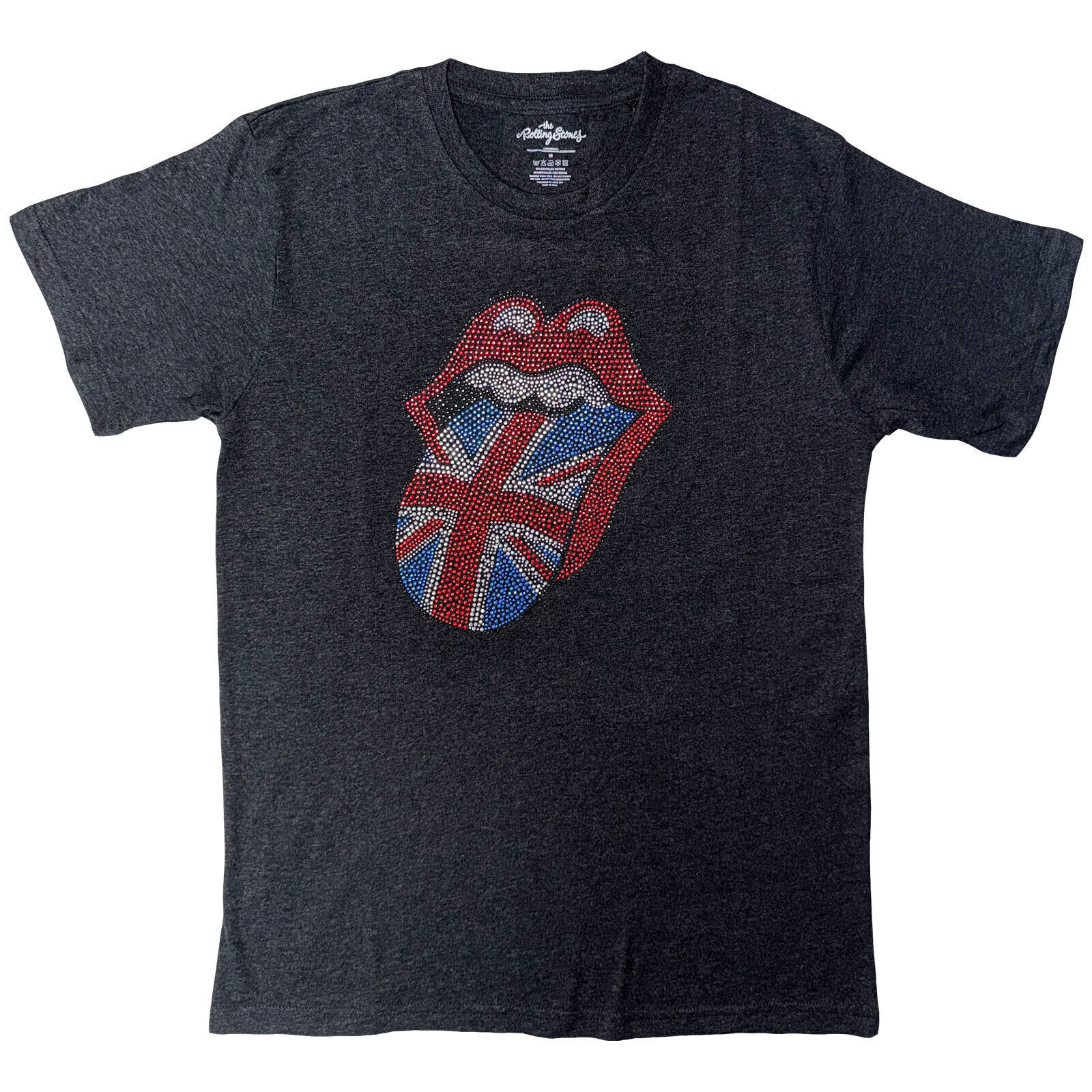 T-shirt The Rolling Stones Classic UK (Embellished) Charcoal Grey XL T-shirt