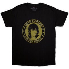 T-shirt The Rolling Stones Keith for President Black L T-shirt
