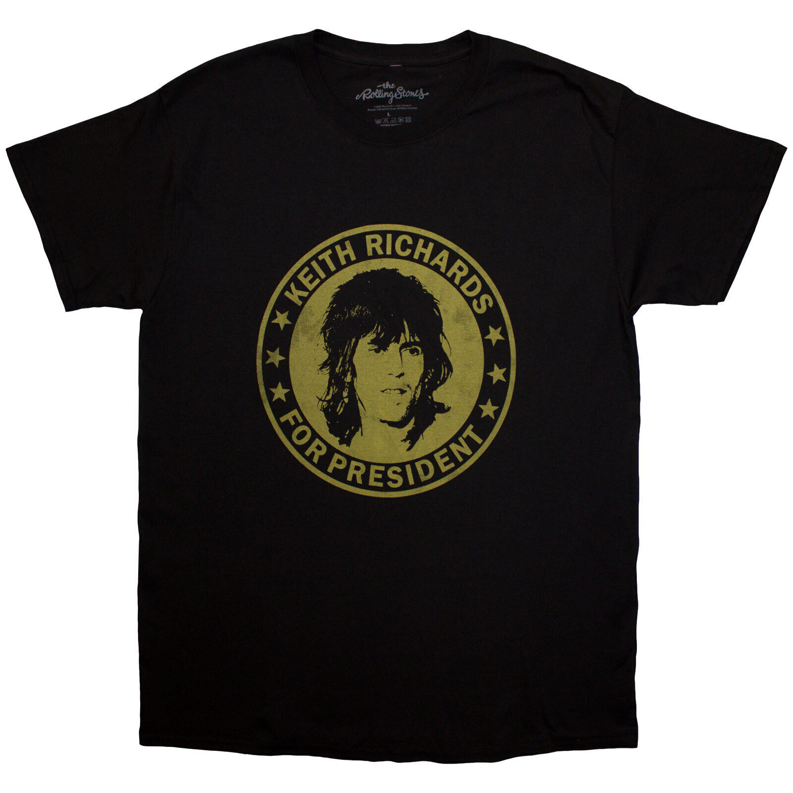 T-Shirt The Rolling Stones Keith for President Black 2XL T-Shirt