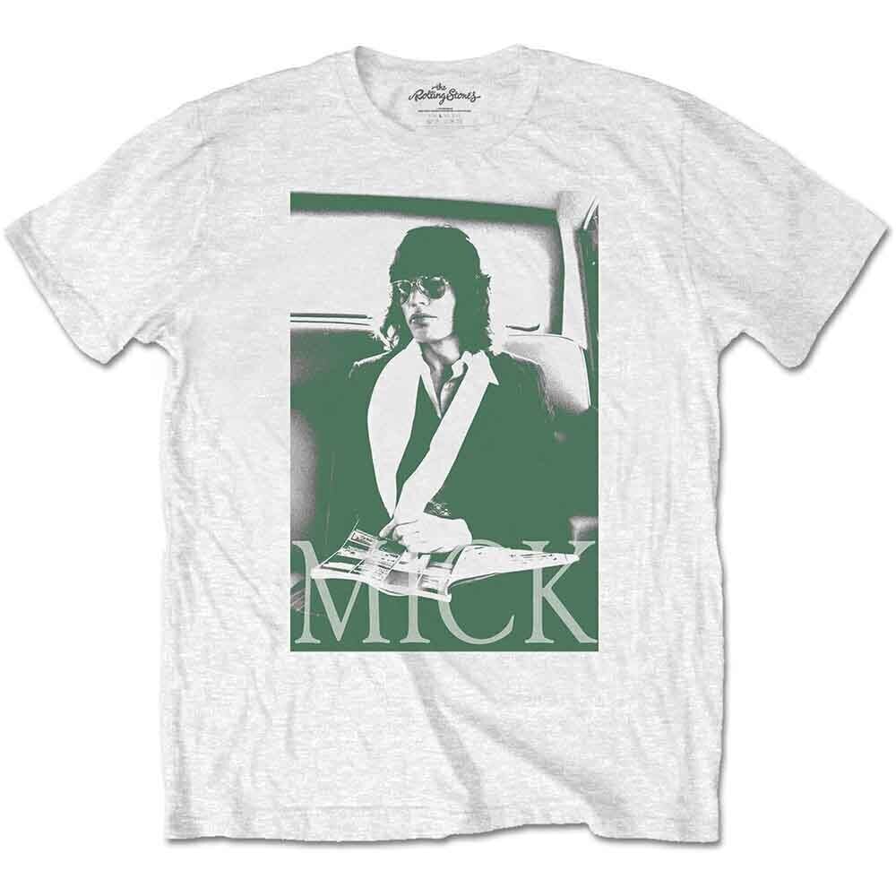Tricou The Rolling Stones Mick Photo Version 1 White XL Tricou