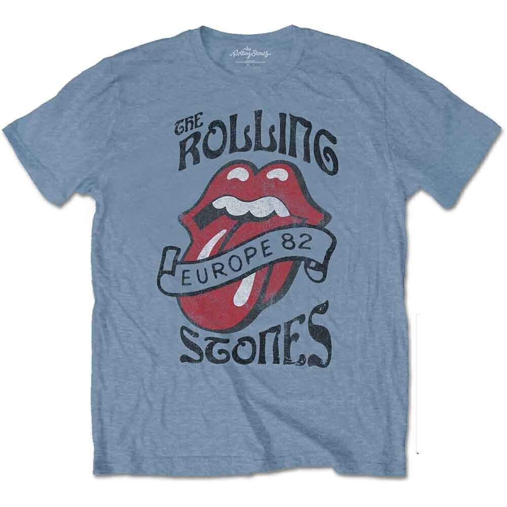 Košulja The Rolling Stones Europe '82 Tour Stone Blue L Košulja