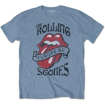 T-shirt The Rolling Stones Europe '82 Tour Stone Blue XL T-shirt - 1