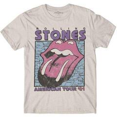 T-shirt The Rolling Stones American Tour Map Natural XL T-shirt