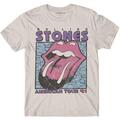 The Rolling Stones American Tour Map Natural XL T-särk