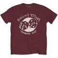 The Rolling Stones Tumbling Dice Maroon Red L T-Shirt