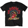 The Rolling Stones Tattoo You Blue Flames Black L T-Shirt