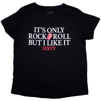 Koszulka The Rolling Stones Sixty It's only R&R but I like it (Foiled) Black 4XL Damskie Koszulka - 1