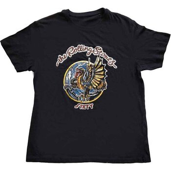 T-Shirt The Rolling Stones Sixty Dragon Globe (Foiled) Black M T-Shirt - 1