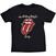 T-Shirt The Rolling Stones Sixty Plastered Tongue (Suede Flock Print) Black M T-Shirt