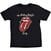 T-shirt The Rolling Stones Sixty Plastered Tongue (Suede Flock Print) Black XL T-shirt