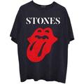 The Rolling Stones Sixty Classic Vintage Solid Tongue Black XL T-Shirt