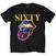 Skjorte The Rolling Stones Sixty Cyberdelic Tongue (Back Print) Black XL Skjorte