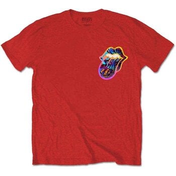 T-Shirt The Rolling Stones Sixty Gradient Text (Back Print) Red L T-Shirt - 1