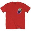 The Rolling Stones Sixty Gradient Text (Back Print) Red XL T-Shirt