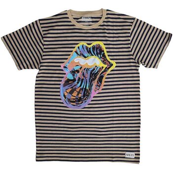 T-shirt The Rolling Stones Cyberdelic (Striped) Black & Natural XL T-shirt - 1