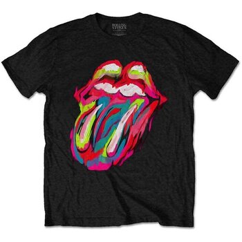 T-Shirt The Rolling Stones Sixty Brushstroke Tongue Black XL T-Shirt - 1