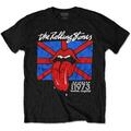 The Rolling Stones London European '73 (Back Print) Black L T-Shirt