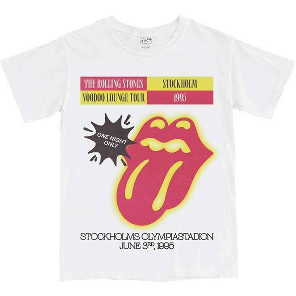 Shirt The Rolling Stones Stockholm '95 White XL Shirt
