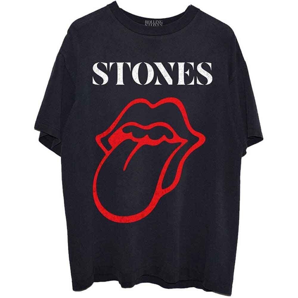 Košulja The Rolling Stones Sixty Classic Vintage Tongue Black L Košulja