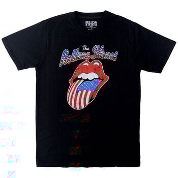 Skjorte The Rolling Stones USA Tongue (Embellished) Black XL Skjorte - 1
