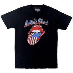 T-shirt The Rolling Stones USA Tongue (Embellished) Black 2XL T-shirt