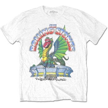 Majica The Rolling Stones 81 Tour Dragon (Back Print) White L Majica - 1