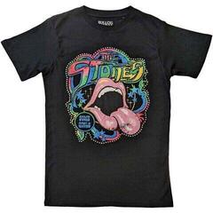 Skjorte The Rolling Stones Some Girls Neon Tongue (Embellished) Faded Black 2XL Skjorte