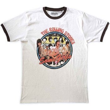 T-Shirt The Rolling Stones Some Girls Circle (Ringer) White 2XL T-Shirt - 1