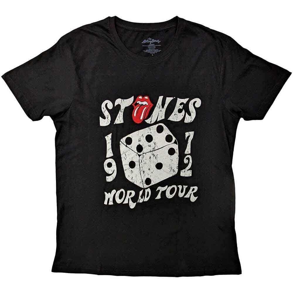 T-shirt The Rolling Stones Dice Tour '72 Black XL T-shirt