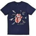 The Rolling Stones Hackney Diamonds Explosion Navy Blue M Shirt