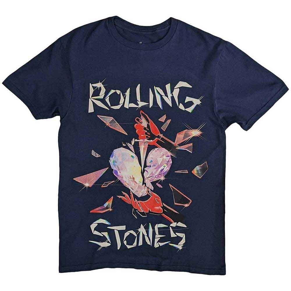 T-Shirt The Rolling Stones Hackney Diamonds Heart Navy Blue 2XL T-Shirt