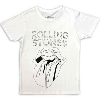 T-Shirt The Rolling Stones Hackney Diamonds Diamond Tongue Outline (Back Print) White M T-Shirt - 1