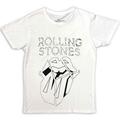 The Rolling Stones Hackney Diamonds Diamond Tongue Outline (Back Print) White M Camiseta de manga corta