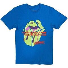 T-Shirt The Rolling Stones Hackney Diamonds Neon Tongue Blue 2XL T-Shirt