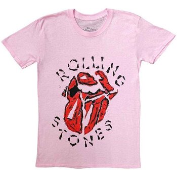 T-shirt The Rolling Stones Hackney Diamonds Painted Tongue Pink XL T-shirt - 1