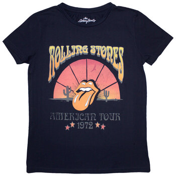 T-shirt The Rolling Stones Desert '72 Navy Blue L Feminino T-shirt - 1