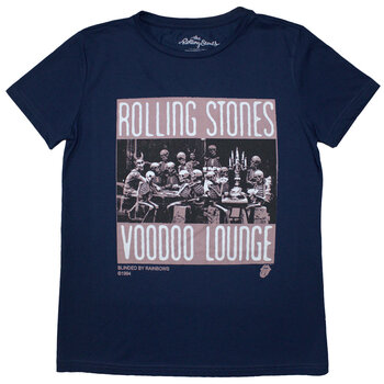 Tricou The Rolling Stones Voodoo Skulls Denim Blue S Damă Tricou - 1
