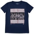 The Rolling Stones Voodoo Skulls Denim Blue L Ladies T-Shirt