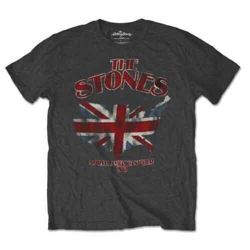 Košulja The Rolling Stones Union Jack US Map Charcoal Grey S Košulja