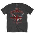 The Rolling Stones Union Jack US Map Gri cărbune M Tricou