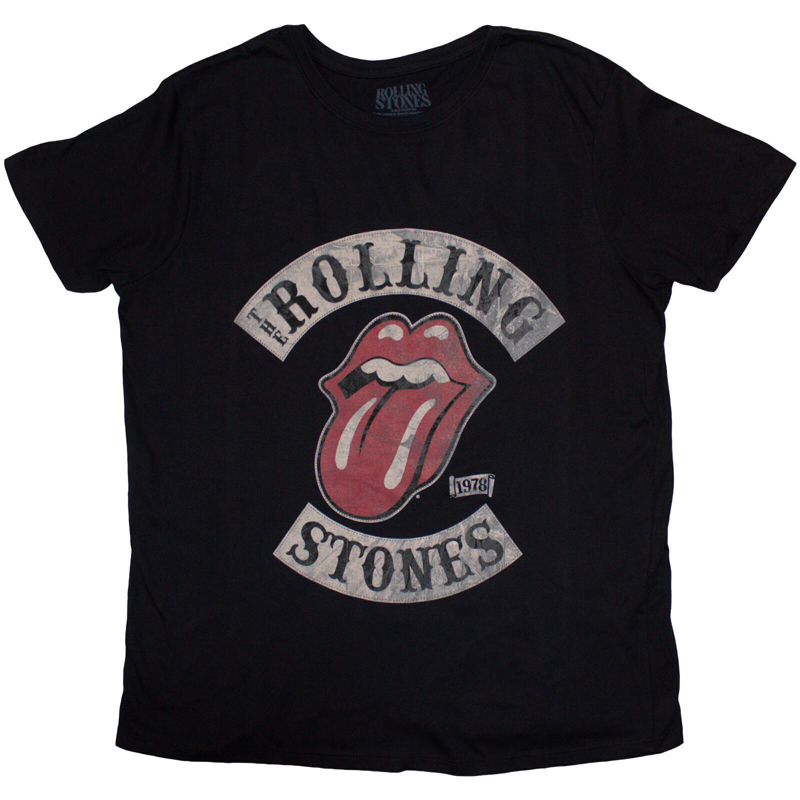 Marškinėliai The Rolling Stones Tour 1978 Black S Moteriški Marškinėliai